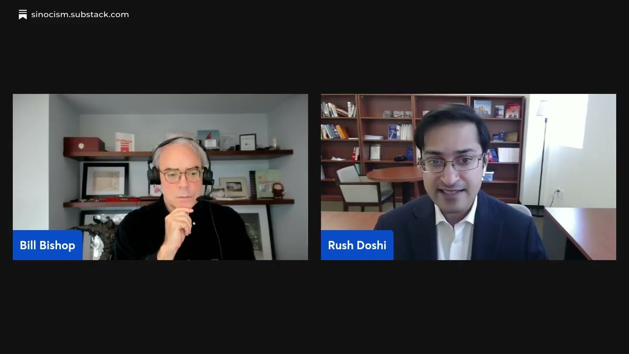 Sinocism Live: Rush Doshi on the Trump-Xi meeting and US-China Relations