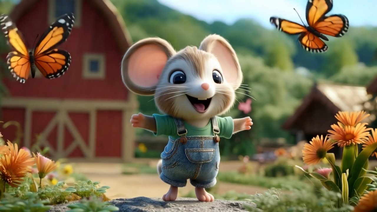 🐭 El Rat&oacute;n Feliz de la Granja 🎵 | Canciones Infantiles y Dibujos Animados para Ni&ntilde;os  