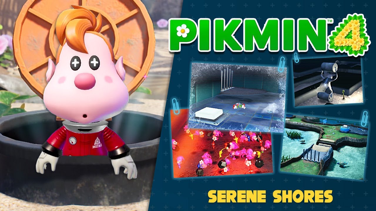 Pikmin 4 - All Caves: Serene Shores (All Rescues, Treasure, Onions)