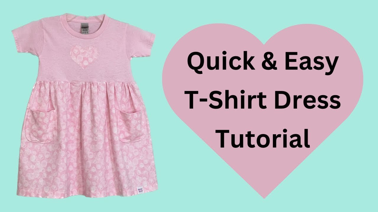 T-Shirt Dress Tutorial, Unique Stitch I Use for Applique.