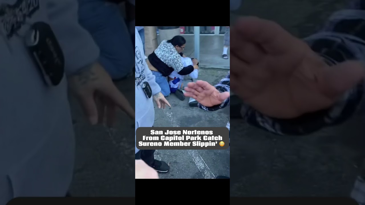 San Jose Nortenos From Capitol Park CatchSureno Member Slippin&rsquo; 😳 #tonyb #woodie #lazyboy #bigtone