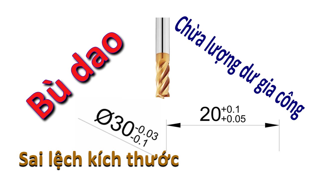 Lập trình phay CNC - Bài 15: Ứng dụng bù dao trong gia công phay CNC