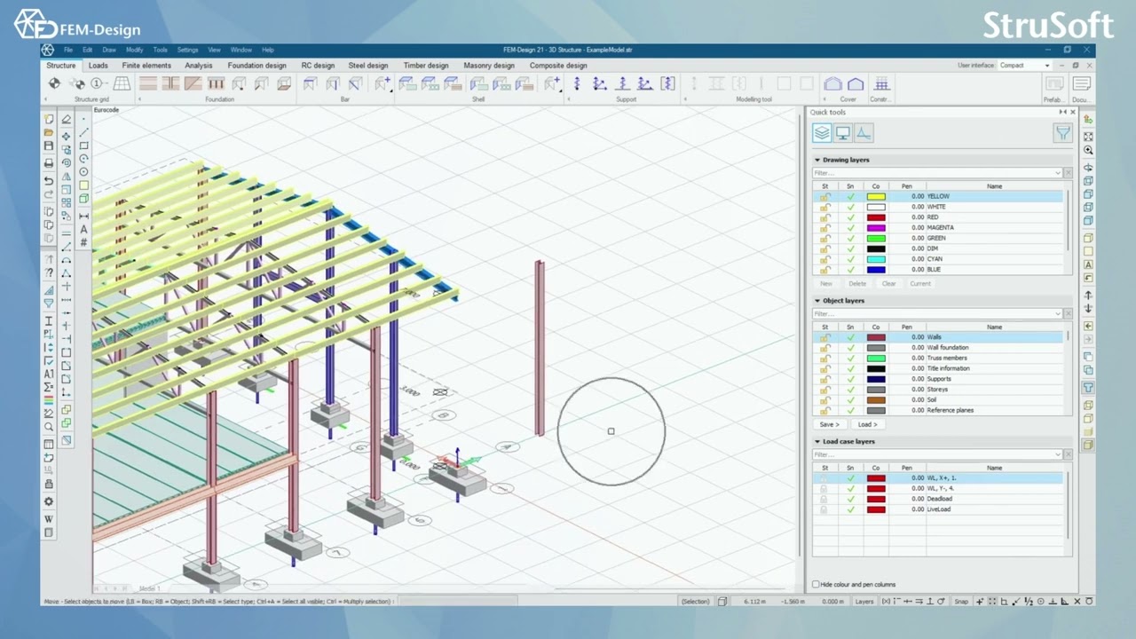 FEM Design User manual: 3.1 Modify in FEM Design