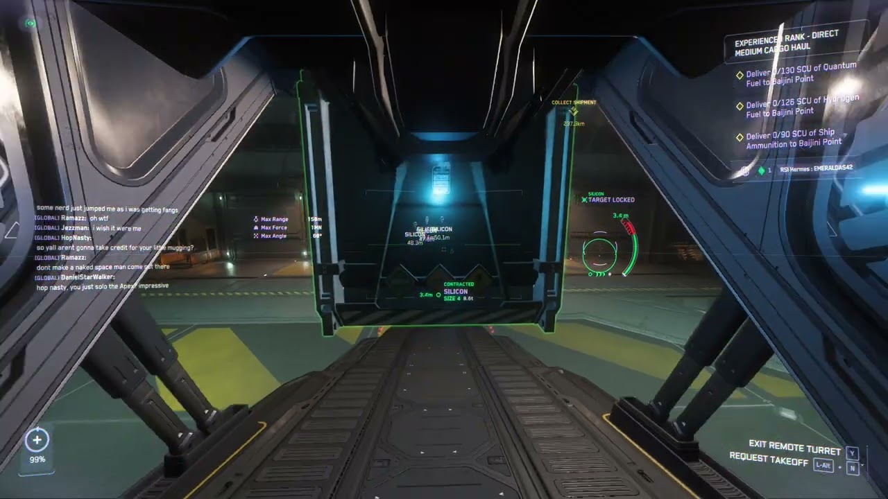 Loading the Hermes
