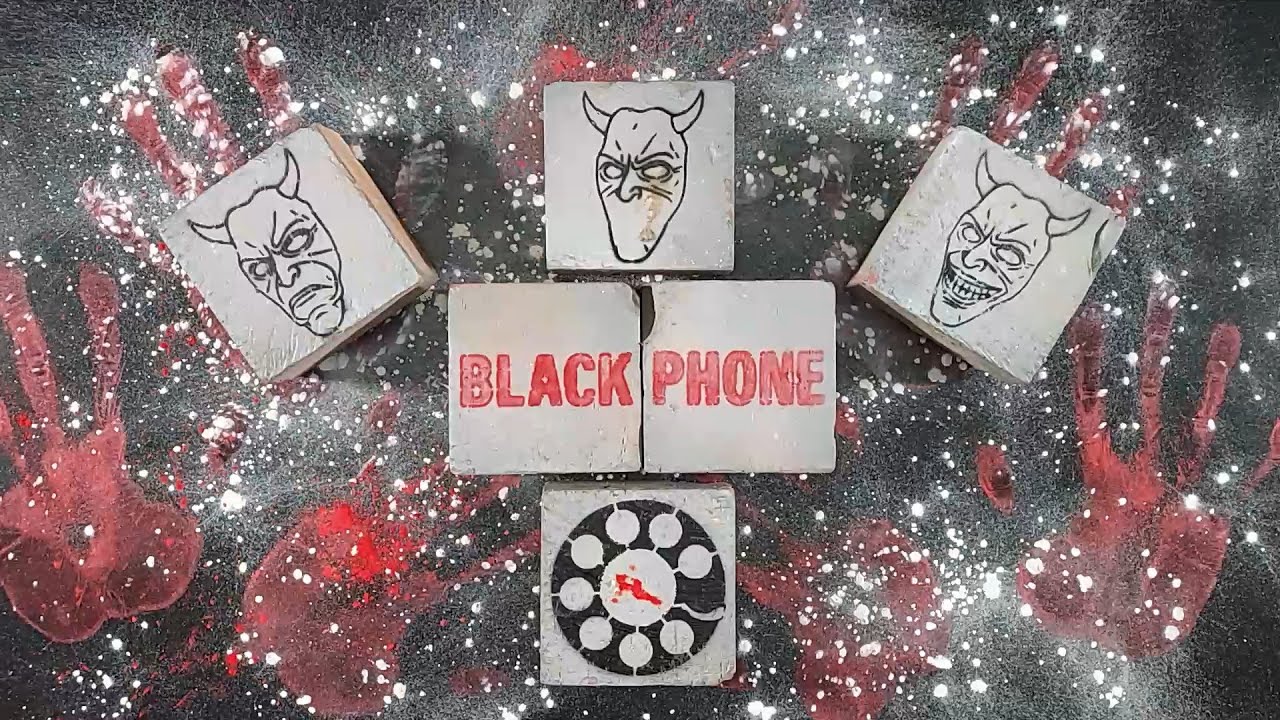 The Black Phone ASMR | Dark & Dusty Chalk Crushing for Horror Lovers 🔪📞| ASMR Gym Chalk Crush
