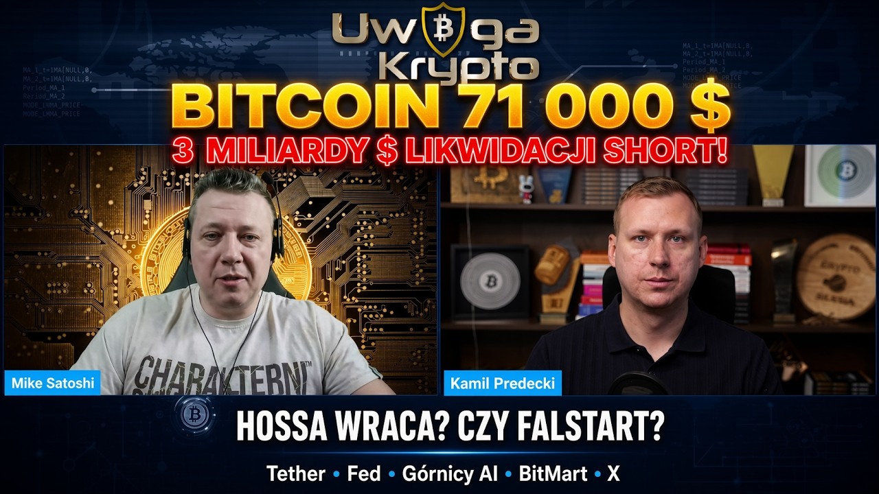 BITCOIN PRZEBIJA $70K: REKORDOWE LIKWIDACJE SHORT&Oacute;W