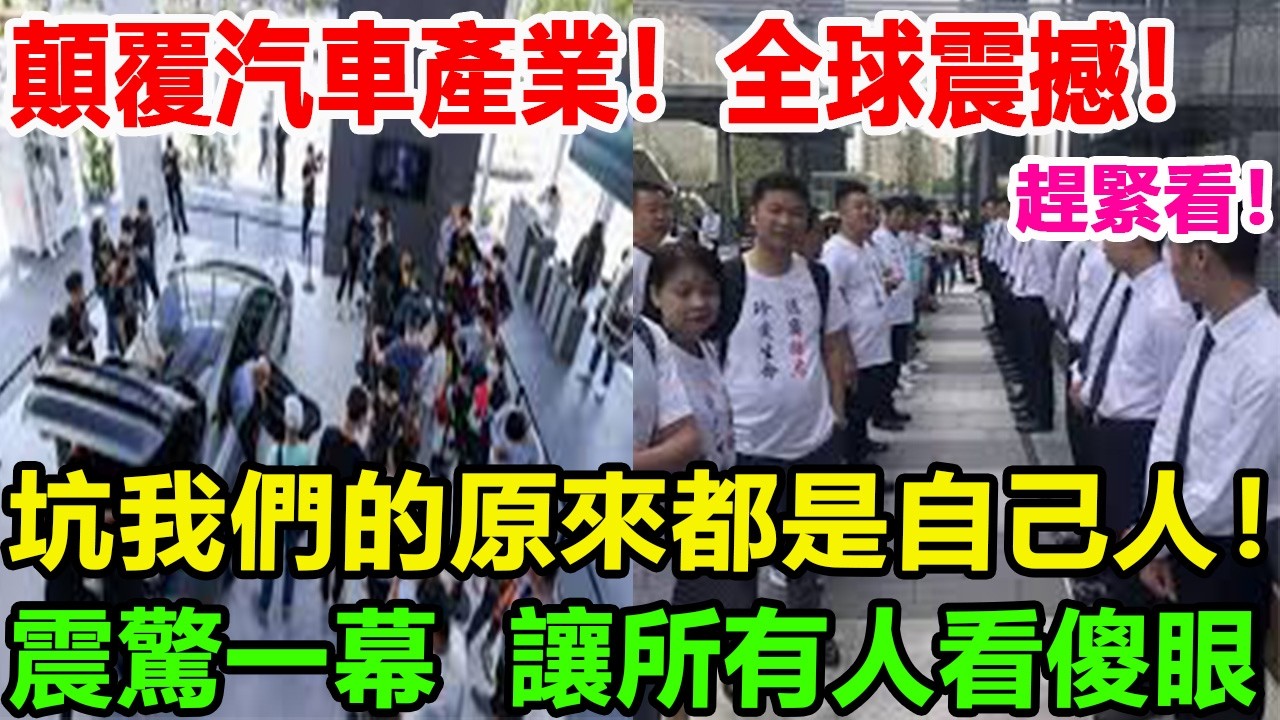 顛覆汽車產業！全球震撼！趕緊看！坑我們的原來都是自己人！震驚一幕讓所有人看傻眼#汽車俱樂部 #特斯拉 #比亚迪
