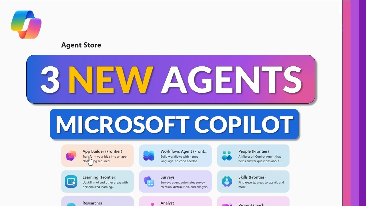 Новые агенты в Copilot: как использовать App Builder, рабочие процессы и опросы
