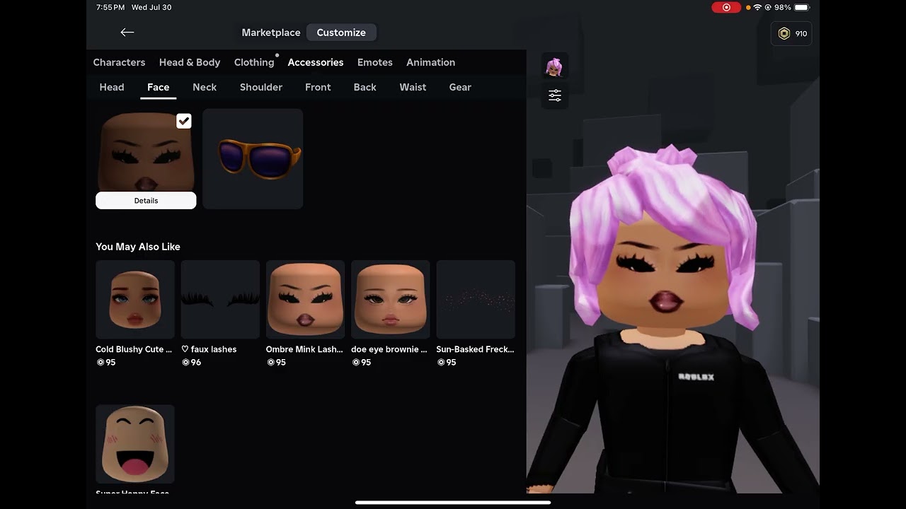 Little Robux shopping spree