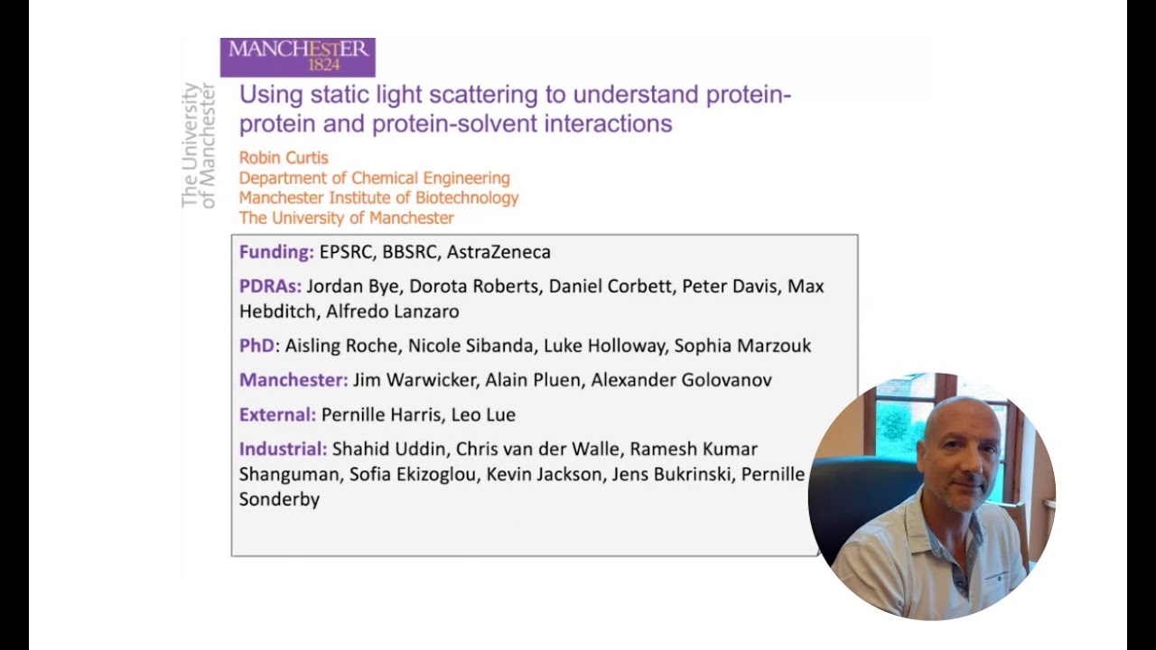 Static light scattering to understand protein-protein & protein-solvent interactions w/ Robin Curtis