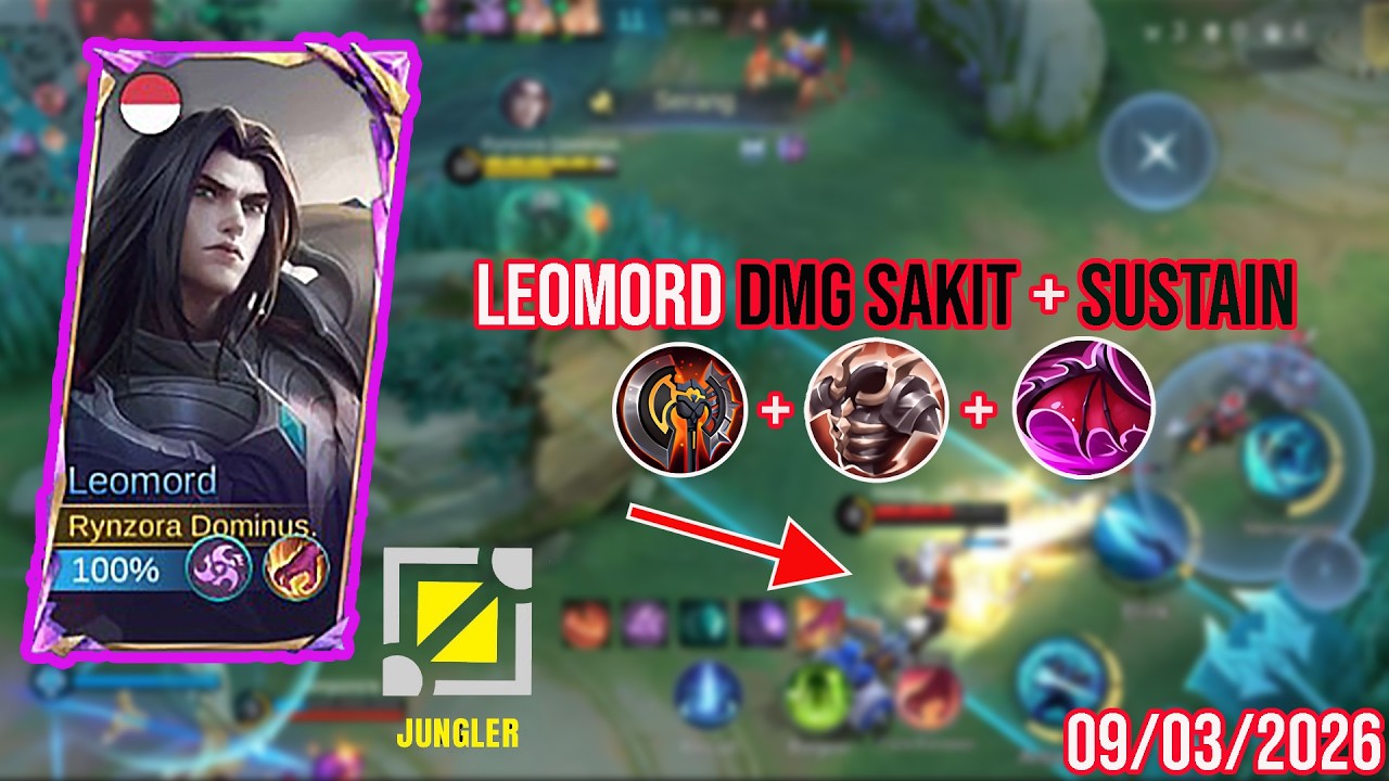 LEOMORD SANG JUNGLERR META... SEKALI ULTI MUSUH LANGSUNG ILANG 😲😲 - Mobile Legends