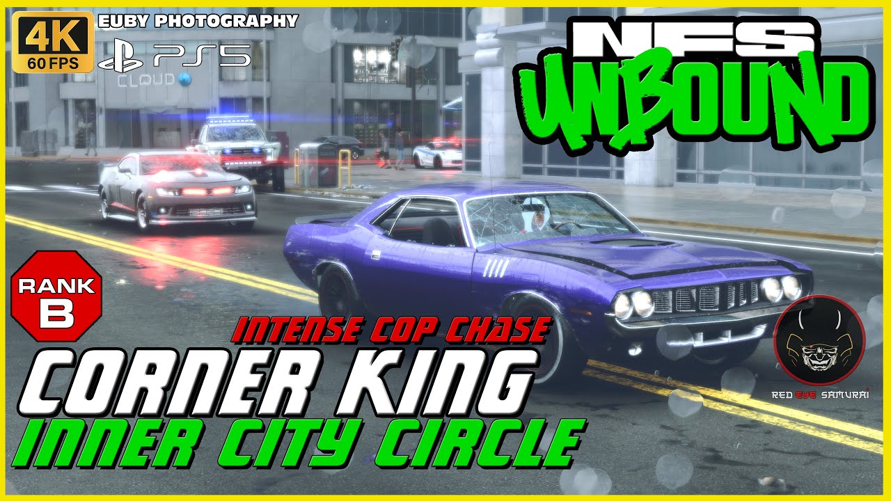 NFS Unbound - Corner King - Inner City Circle | Dodge Charger | Rank B (Gameplay - 4K | 60FPS)