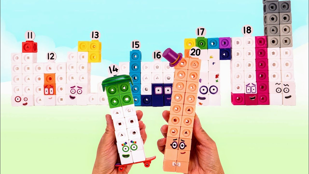Let's Build Numberblocks Mathlink Cubes 11-20