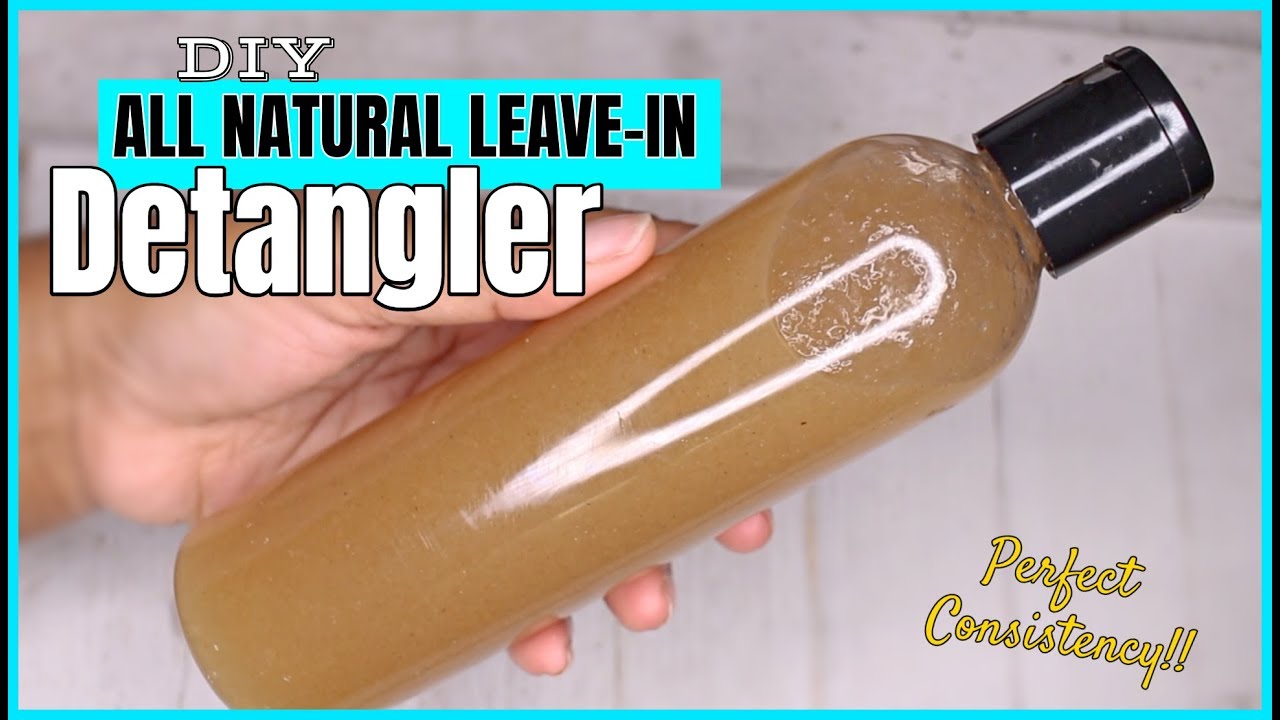 DIY Marshmallow Root & Slippery Elm Detangler! Perfect Leave-in Recipe 🙌🏽