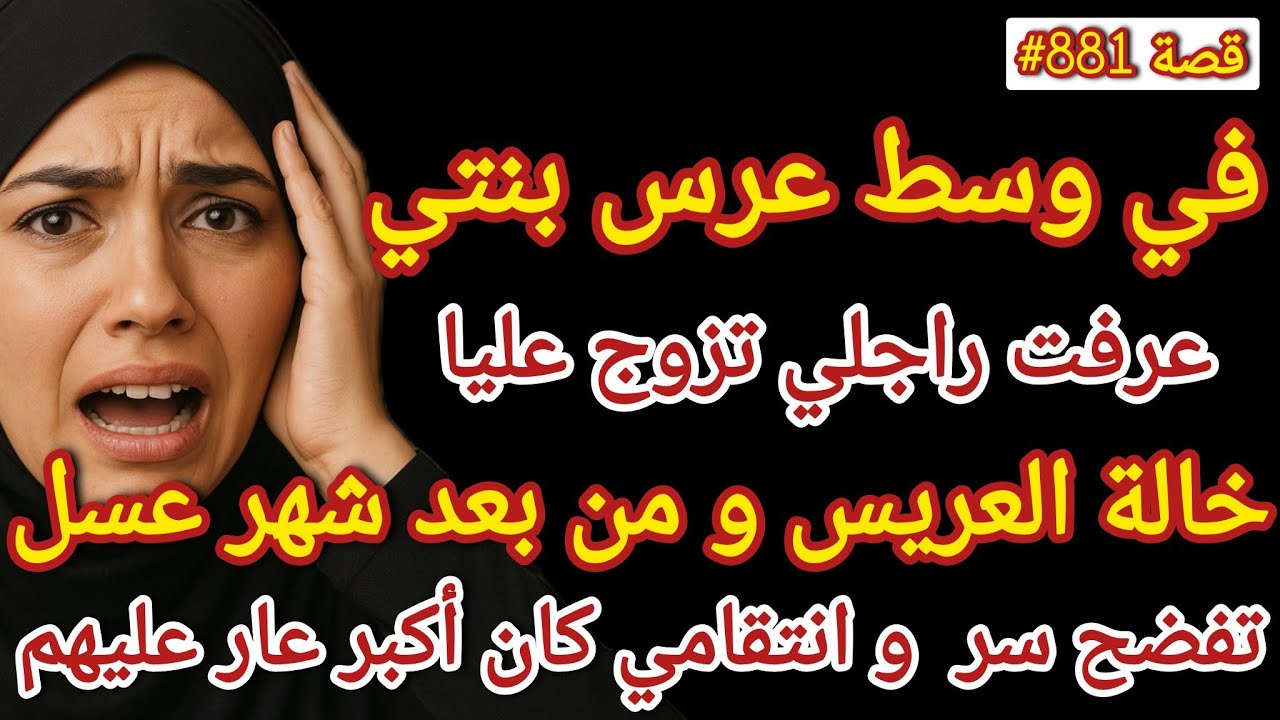 في وسط عرس بنتي عرفت راجلي تزوج عليا خالة العريس و بعد سهر عسل صدمتهم #قصص_واقعية 