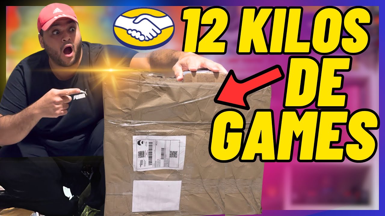 COMPREI 12 KILOS DE GAMES - VEIO COM UMA PEDRA NA CAIXA ??