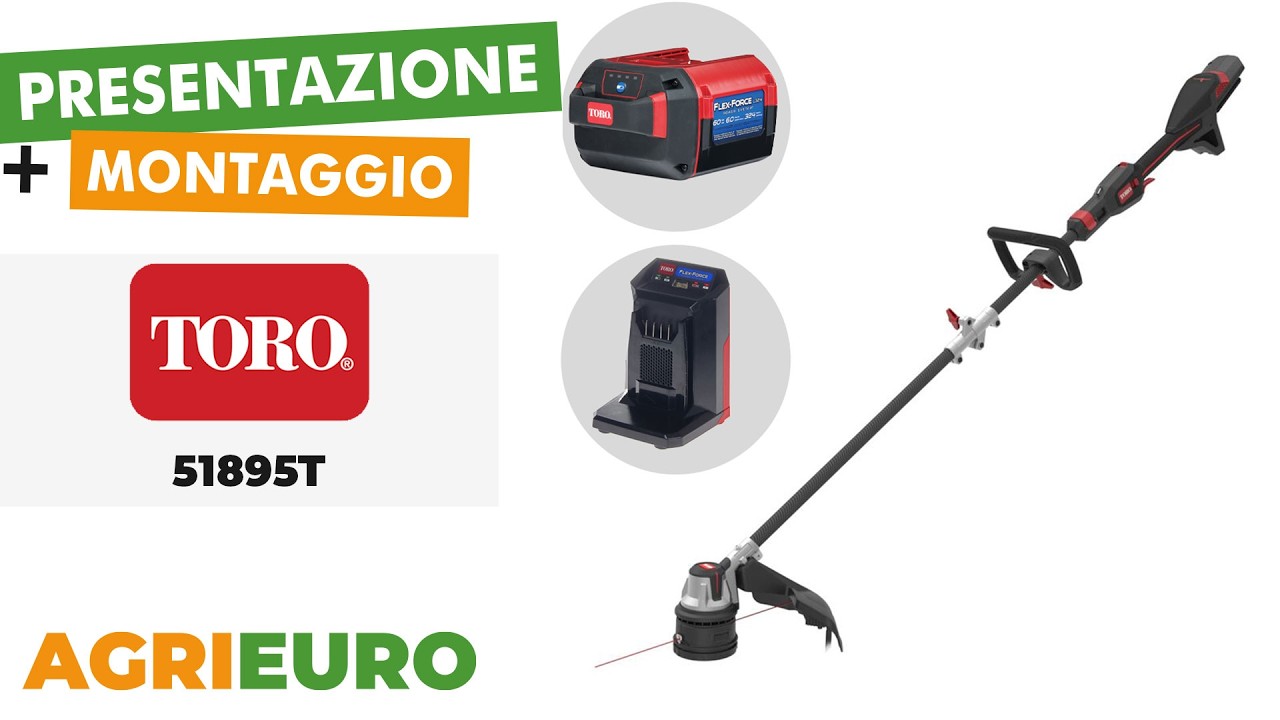 TORO 51895T - Decespugliatore a batteria - 60V - Presentazione