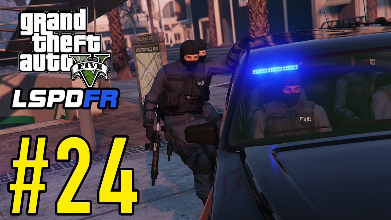 GTA 5 - LSPDFR Playing As A Cop Half Hour - FIB SWAT - Episode 24