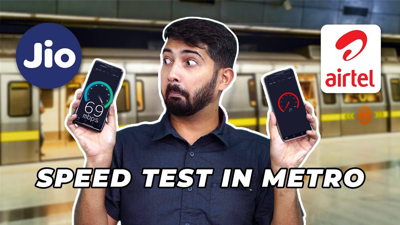 Jio Vs Airtel Comparison : Shocking Internet Speeds in Delhi Metro 😮