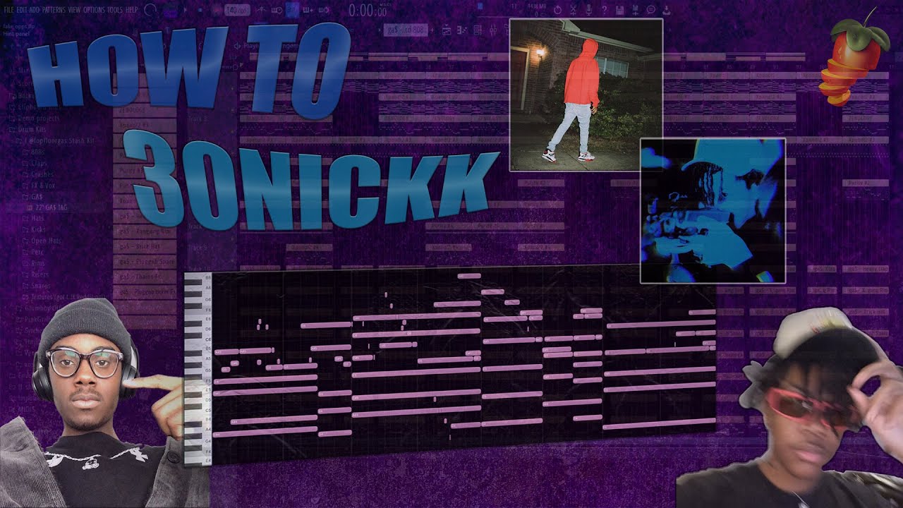 How 30Nickk Makes Unique Pluggnb Beats for KanKan & Summrs (FL Studio Tutorial)