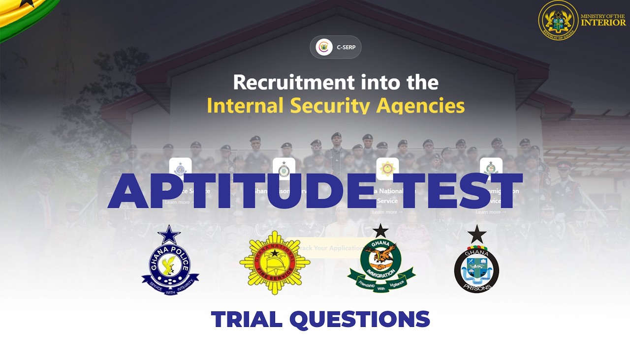 Aptitude Test Questions & Answers for Ghana Police, Prisons, Fire & GIS | Full Practice Guide