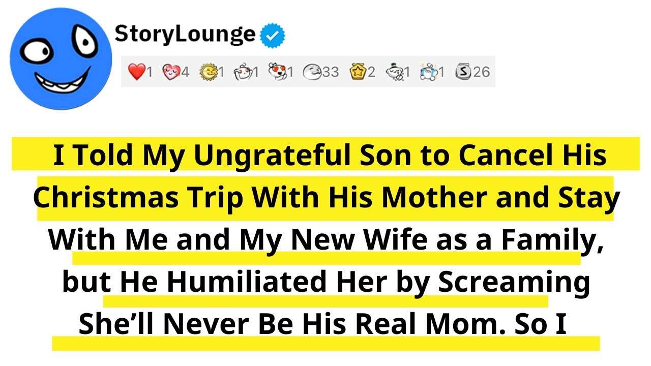 I Told My Ungrateful Son to Cancel His Christmas Trip With His Mother and Stay With Me and My New...