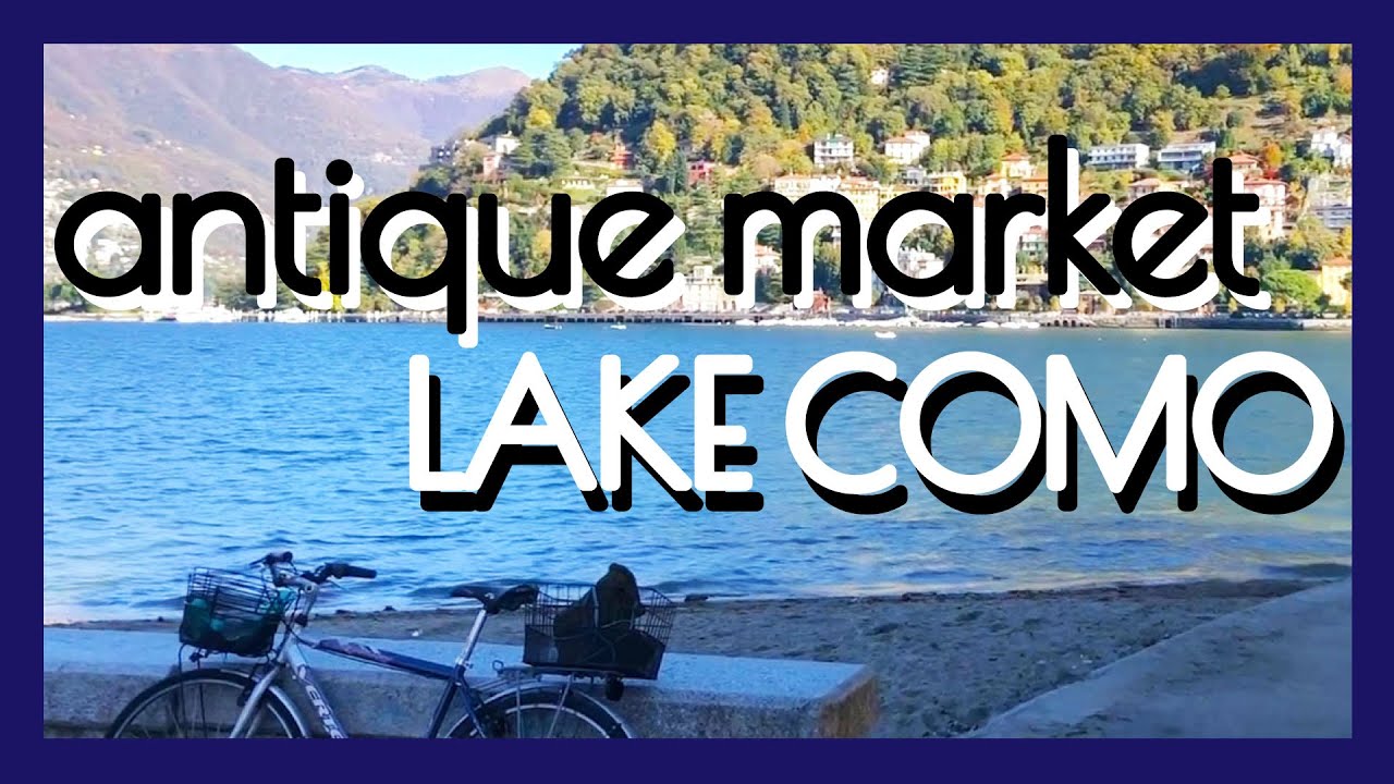 INCREDIBLE ANTIQUE MARKET SHOP WITH ME LAKE COMO | antique market vintage shopping