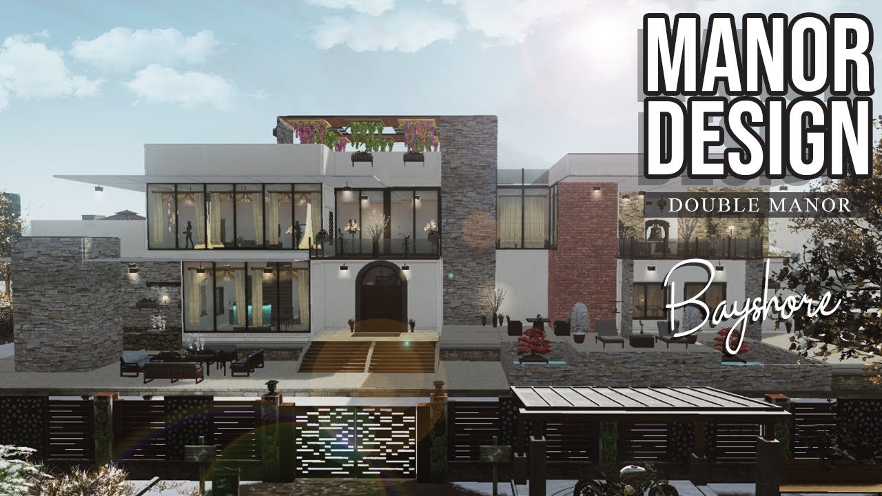 LifeAfter: Manor Design - Modern Style Bayshore | Double Manor Tutorial