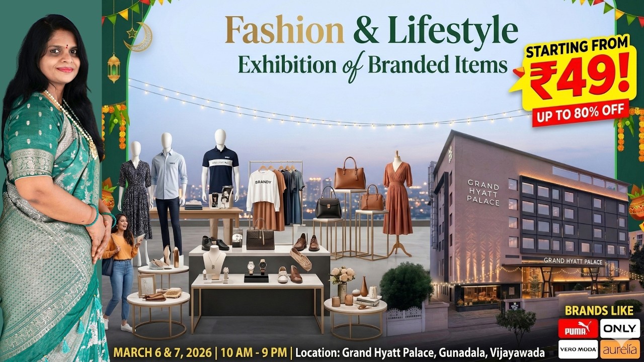 Vijayawada's Biggest Branded items Expo/6th and 7th March 2026 / Hyatt Place Vijayawada/Major Brands