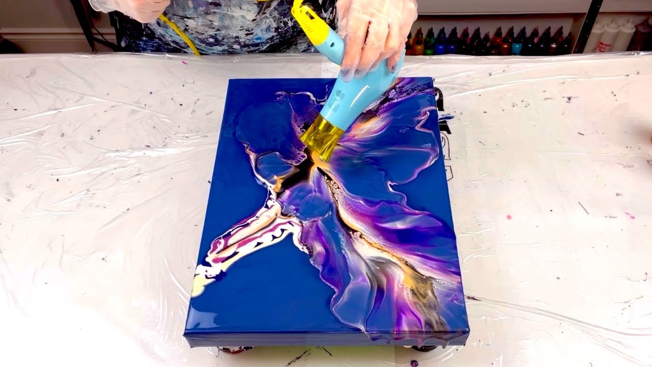 # 517 - NEW EXPERIMENT!! Did it work?!  🙏🏼I think so!!!  🙌🏼 - Acrylic Pouring