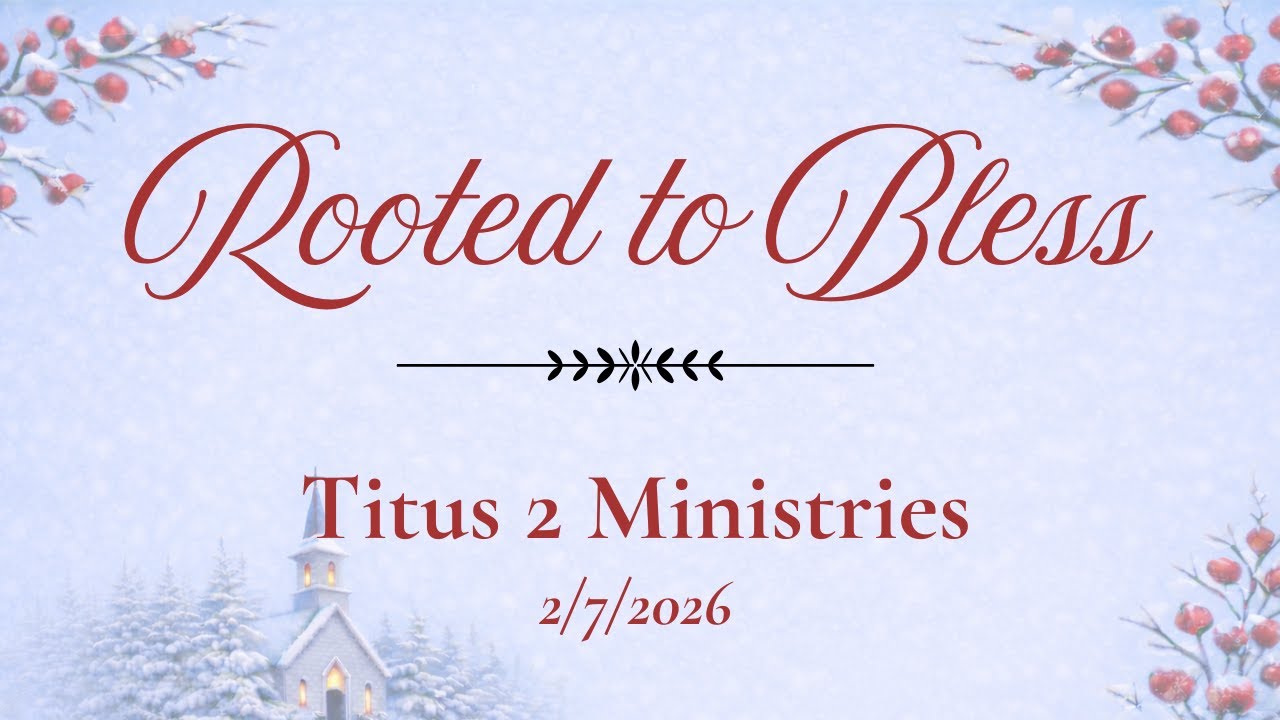 Rooted to Bless: 4 Rhythms for a Life Anchored in Christ | Titus 2 Mini-Retreat