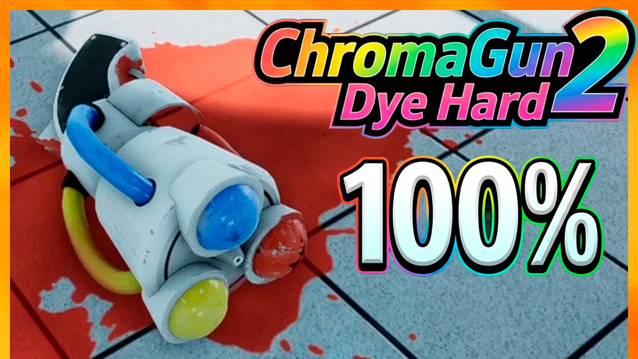 ChromaGun 2: Dye Hard - Full Game Walkthrough (No Commentary) - 100% Achievements