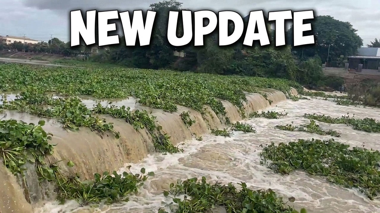 New Update !!! Flash Flood Rages Through the River After Super Typhoon Bavi