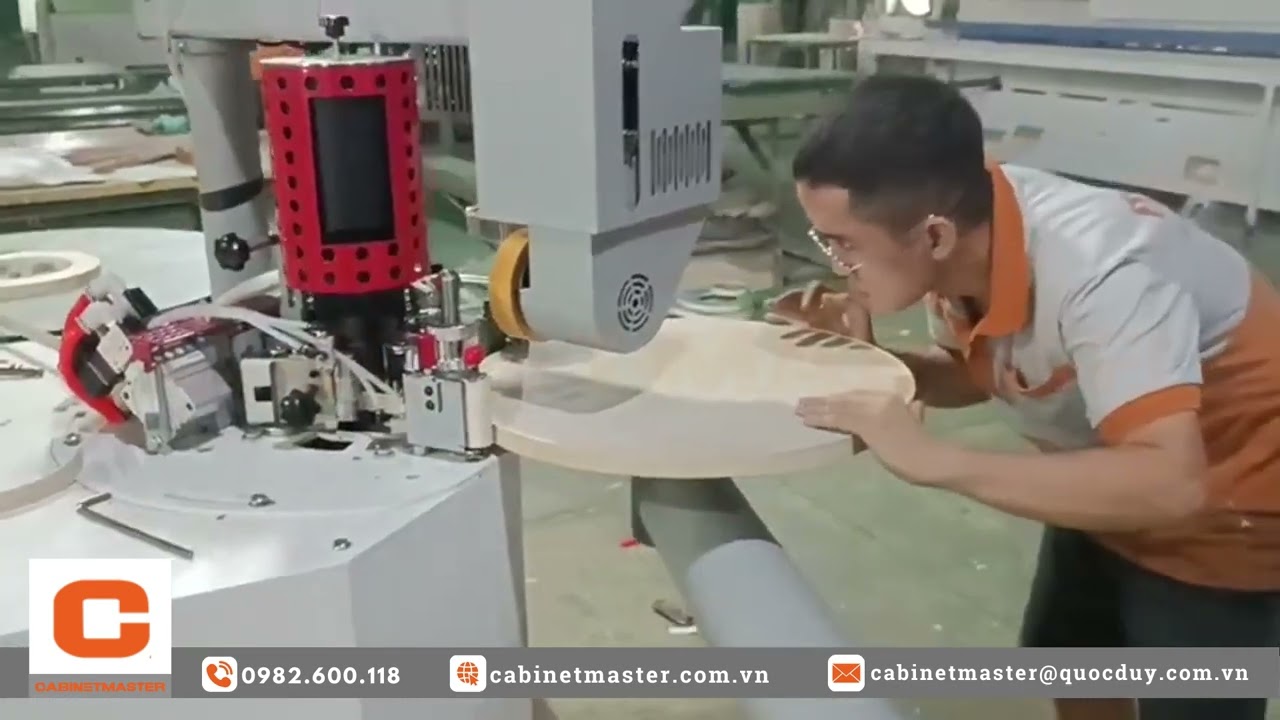 Automatic Curved Edge Bander Machine with LC 700 3 | Cabinetmaster CNC
