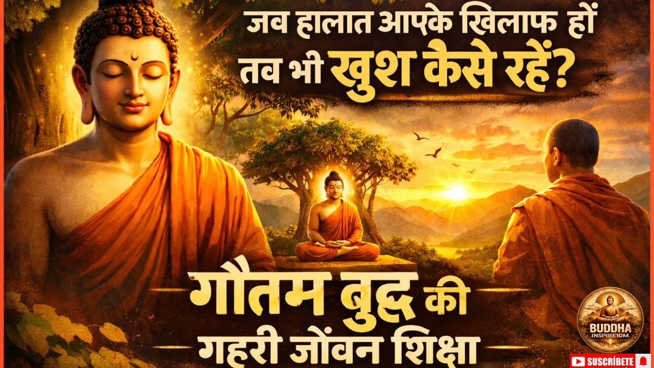 जब हालात आपके खिलाफ हों तब भी खुश कैसे रहें? – गौतम बुद्ध की गहरी जीवनशिक्षा