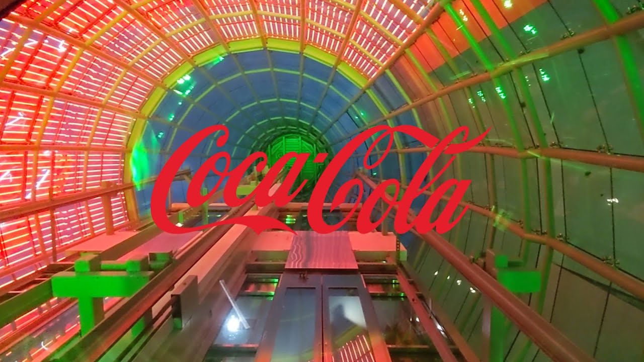 Famous Schindler MT Hydraulic Elevators - The Giant Coca Cola Bottle - Las Vegas, NV