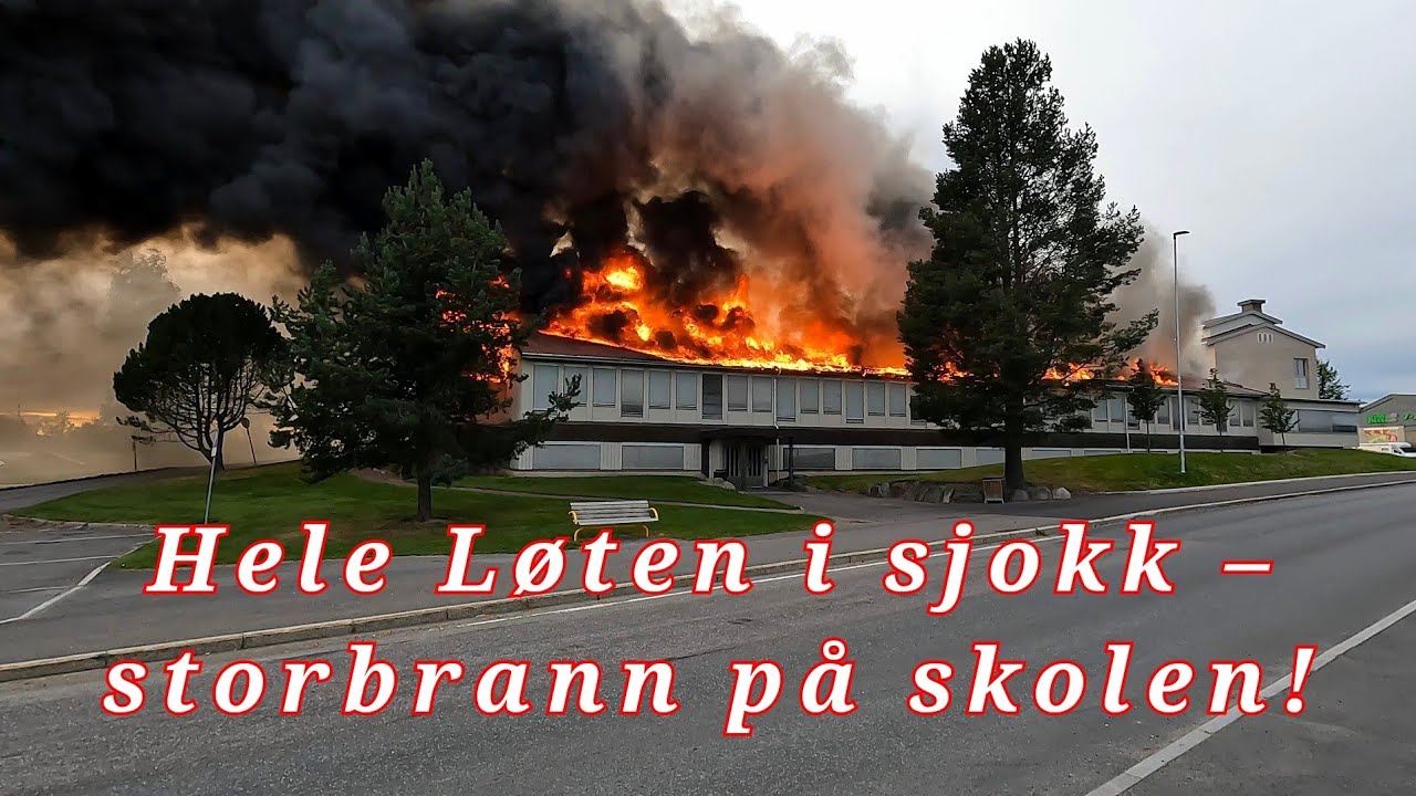 Stor tragedie i L&oslash;ten &ndash; skolen st&aring;r i brann!