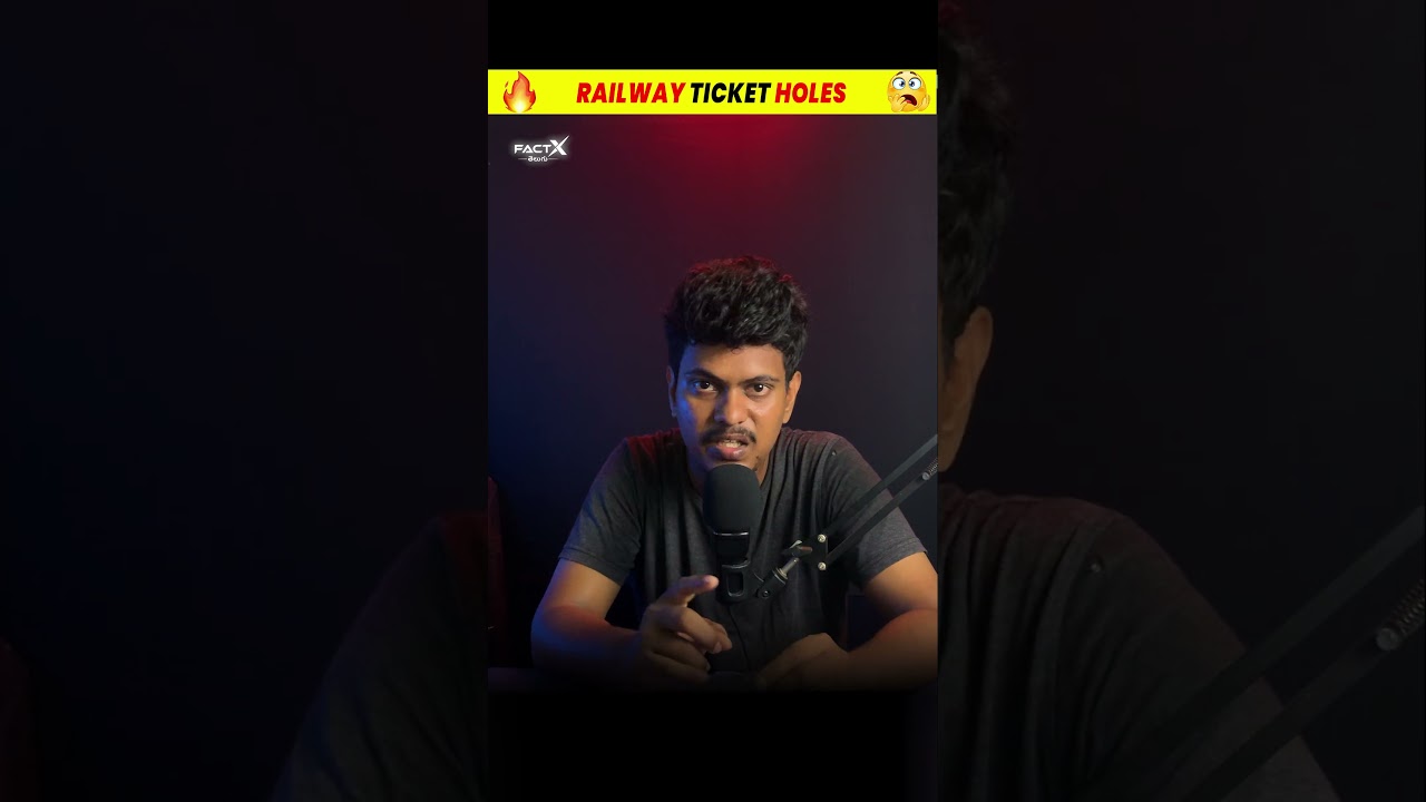 🔥 Railway Ticket Holes 🤯🚆 Why Do Old Train Tickets Have Holes? #telugufacts #shorts #trending