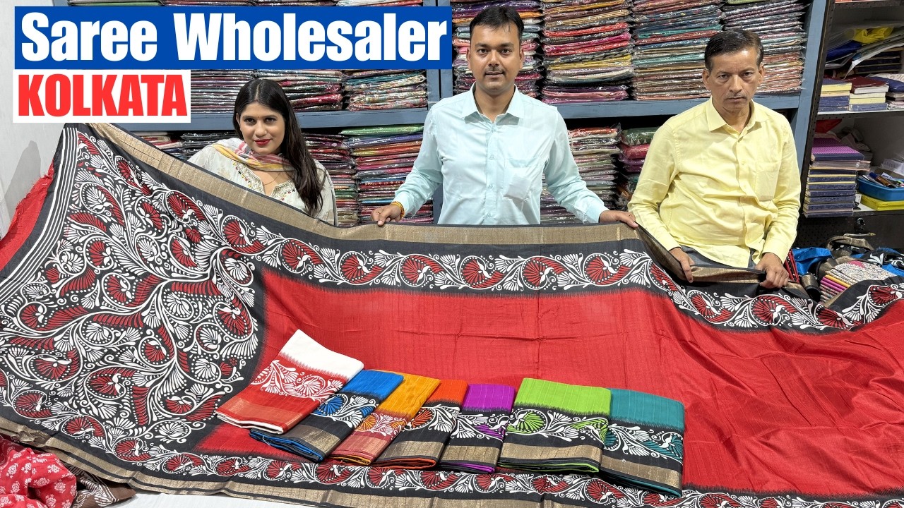 Cotton/ Semi Tussar/ Dola Silk Saree Wholesaler in Kolkata Barabazar | Kabita Fashion