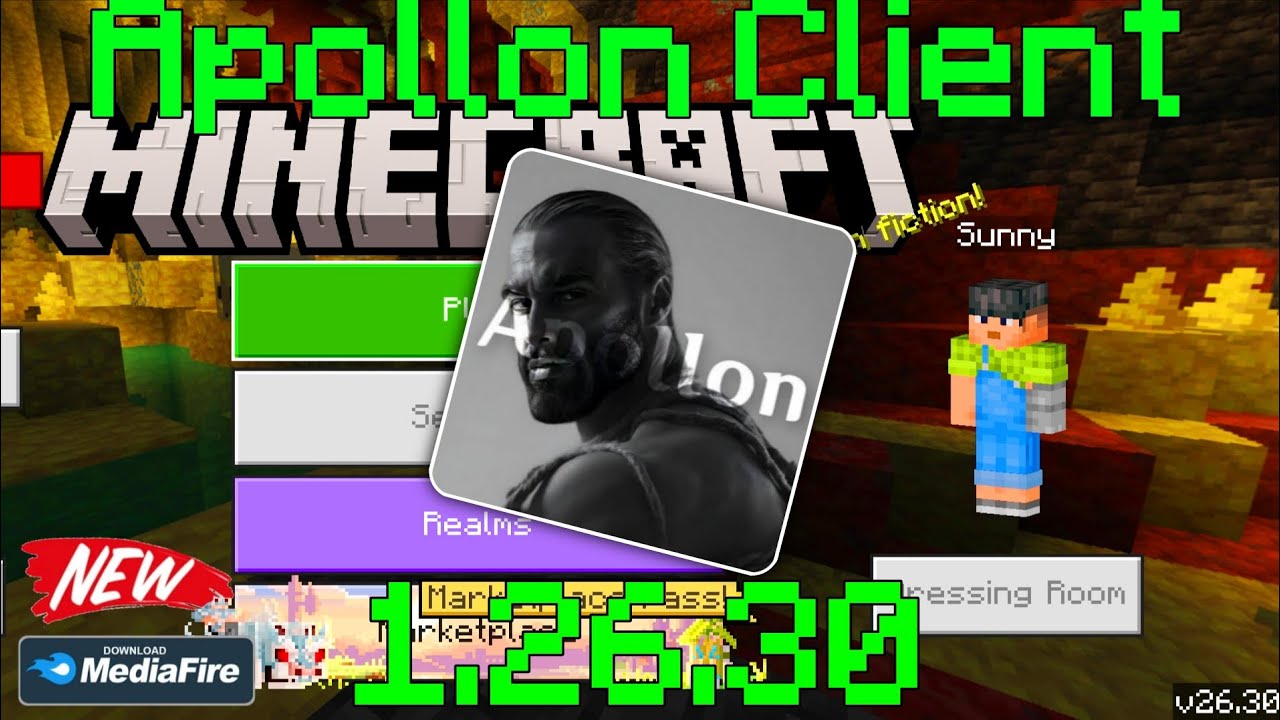 💨 Apollon Client v1.26.30 is HERE!! / Best MCPE 1.26.30 Client (Try Now!)!