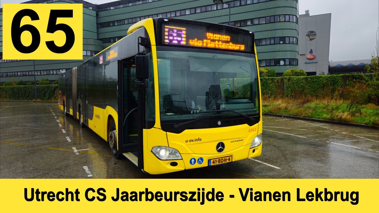 U-OV lijn 65: Utrecht CS Jaarbeurszijde - Vianen Lekbrug | Qbuzz 4142 | 2024