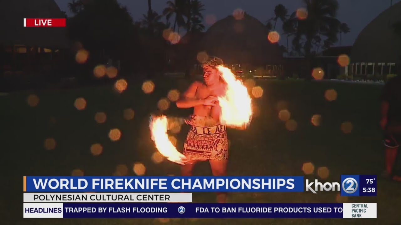 Learning fire knife dancing with Wake Up 2Day's Chris Latronic