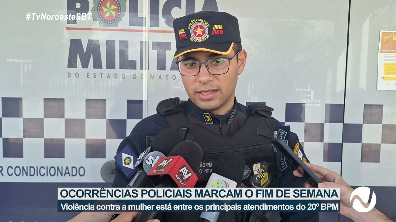 OCORRÊNCIAS POLICIAIS MARCAM O FIM DE SEMANA