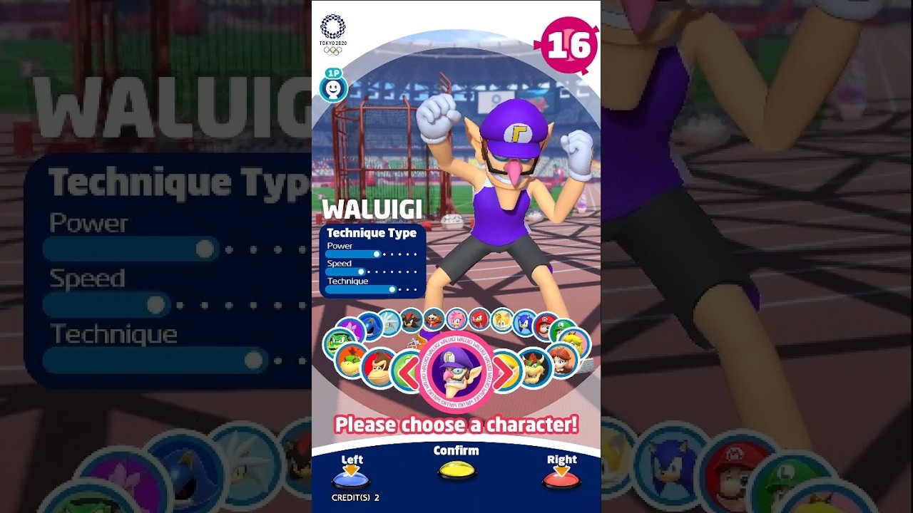Mario & Sonic at The Olympic Games Tokyo 2020 (2019) - Waluigi - (TeknoParrot / RTX GPU)