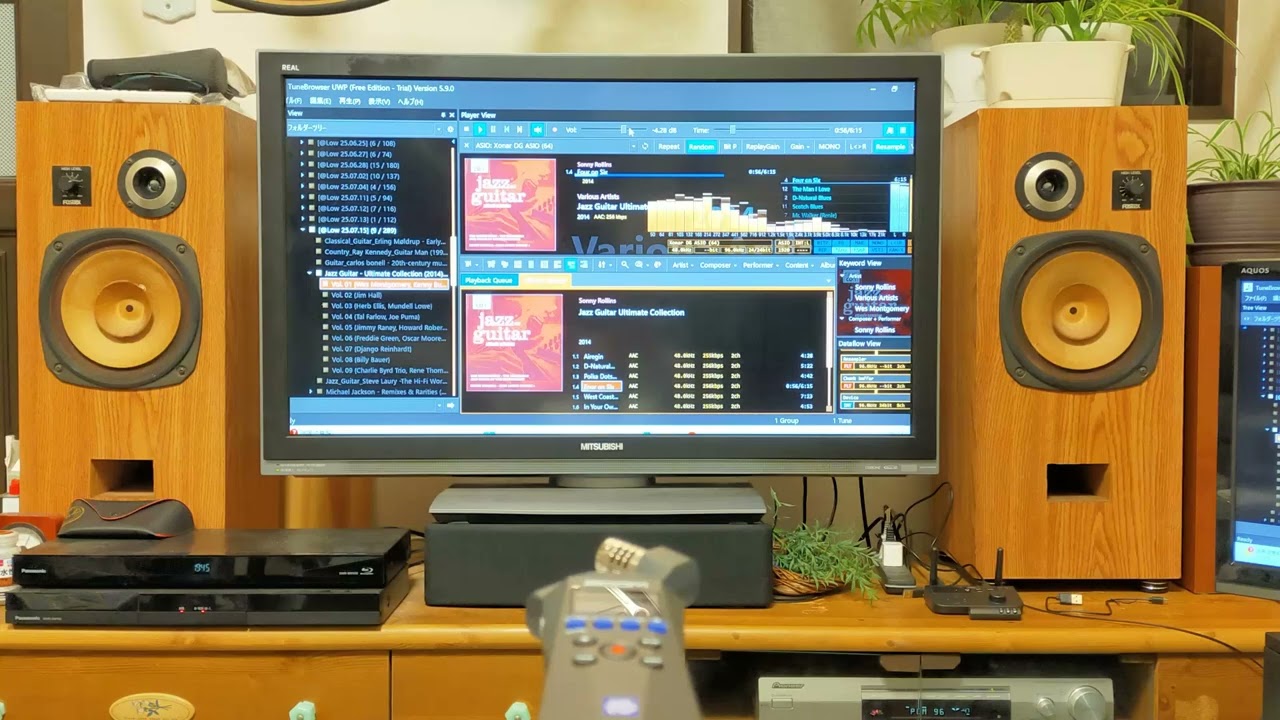 （FOSTEX 自作エンクロージャーの音です） wes montgomery   Four on Six 2SP (26.01.04録音)