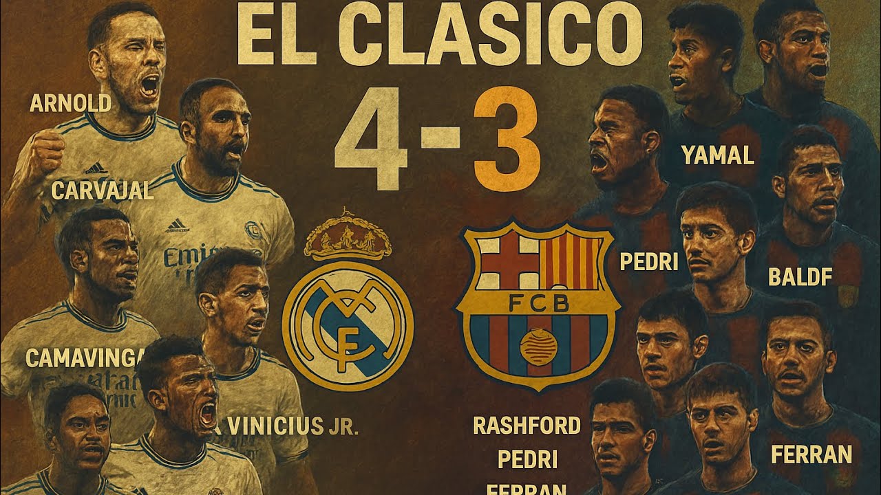 PS5 : El Clásico🔥 | Real Madrid 4-3 Barcelona 