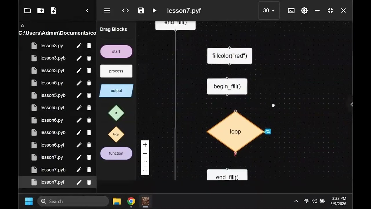 Flowchart-Blockly-Python 07