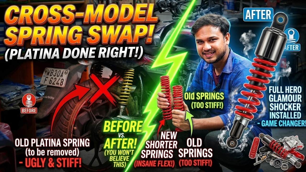 Hybrid Suspension Setup 😱 Glamour Shock + Platina Spring Result