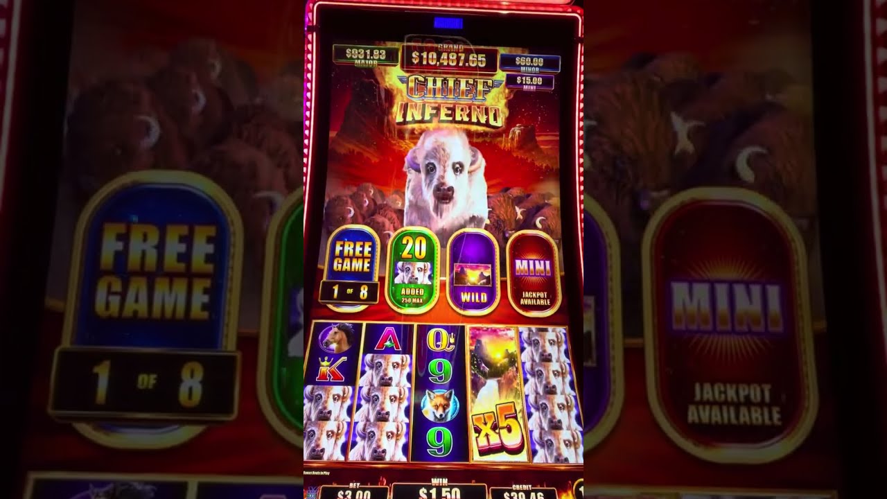 NEW! Buffalo Chief Inferno- Few bust bonuses