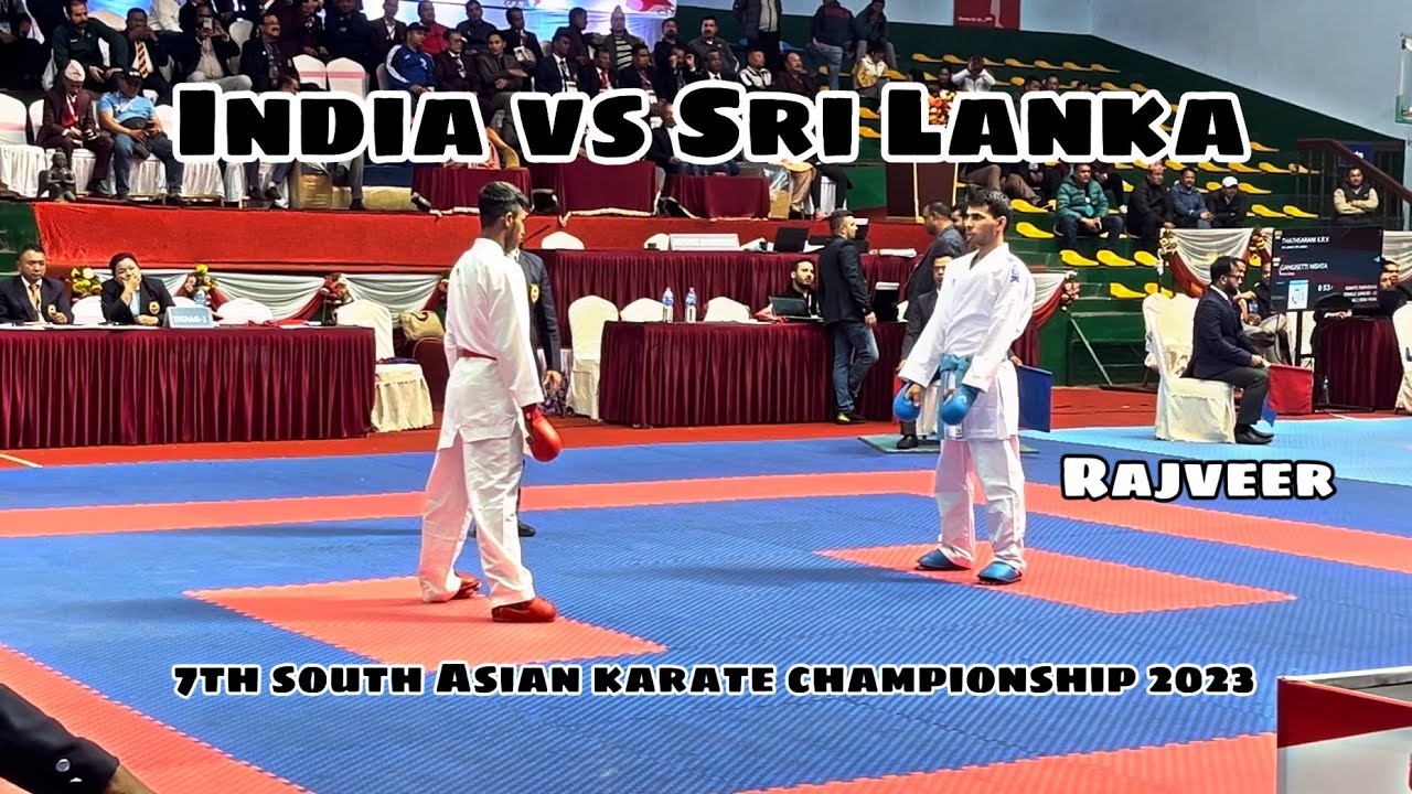 India vs Sri Lanka | Rajveer | 7th South Asian Karate Championship 2023 #kathmandu #nepal